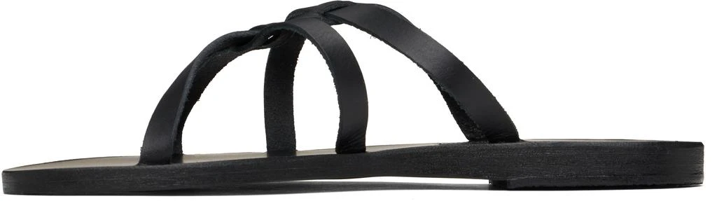 ANCIENT GREEK SANDALS Black Egopi Sandals 3