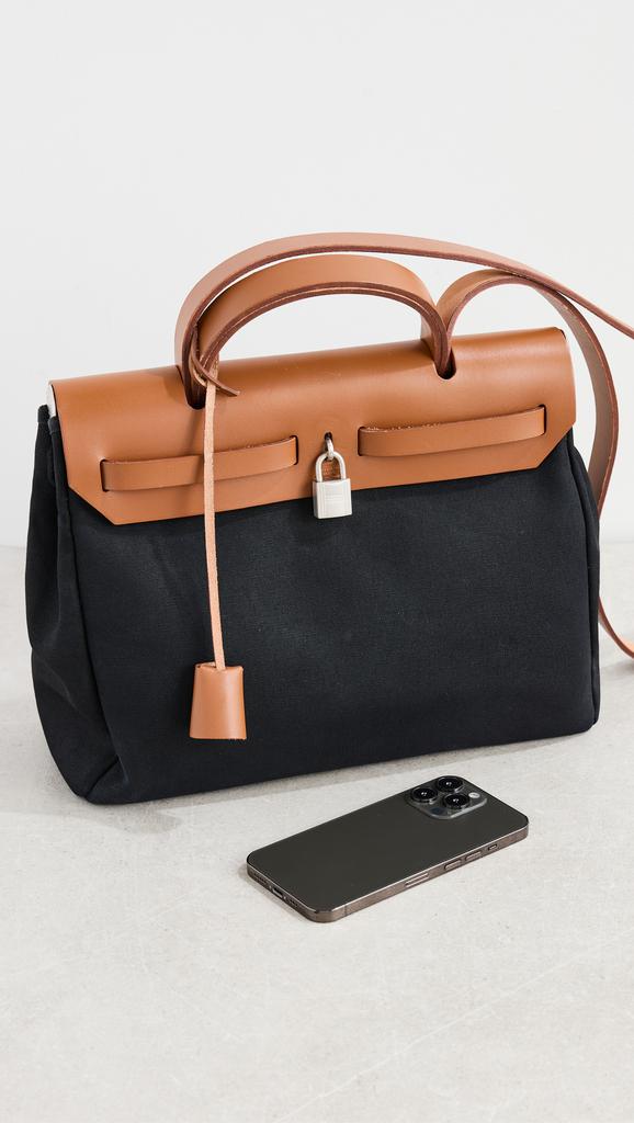 Shopbop Archive Hermes Toile Officier Herbag Shoulder Bag