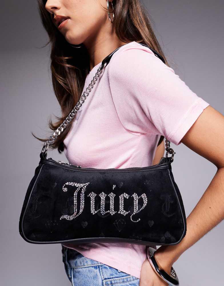 JUICY COUTURE☆small ディアマンテロゴ ショルダーバッグ Juicy Couture Juicy Couture small diamante logo shoulder bag