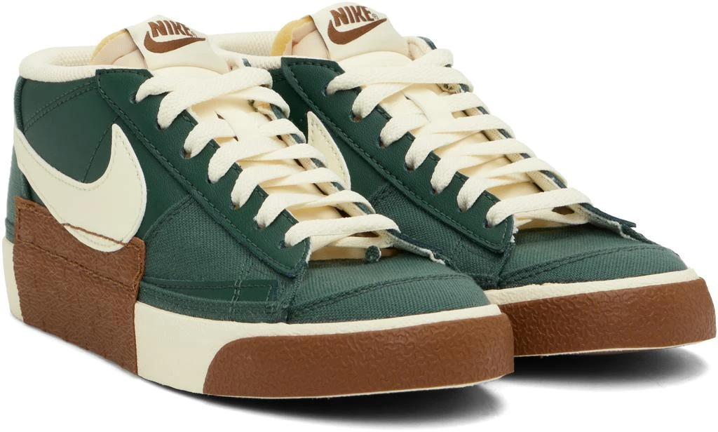 NIKE Green Blazer Low Pro Club Sneakers 4