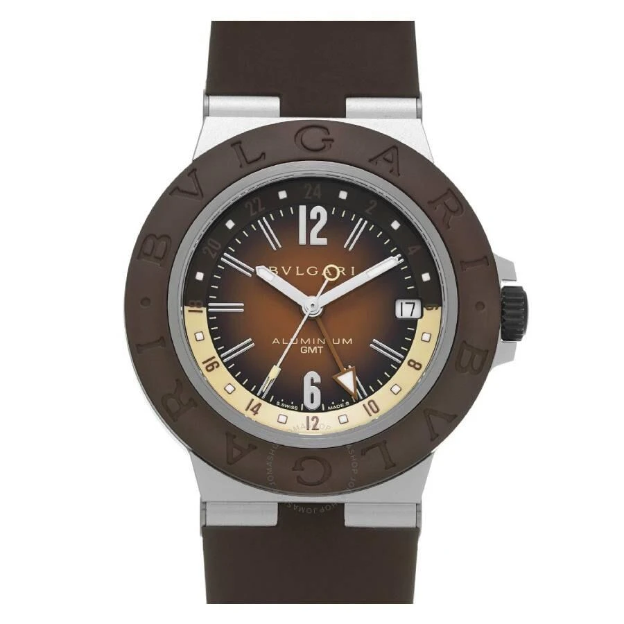 BVLGARI Aluminium X Fender Automatic Brown Dial Men's Watch 104117 1