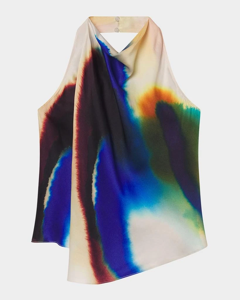 A.L.C. Ada Draped Halter Cowl-Neck Top 1