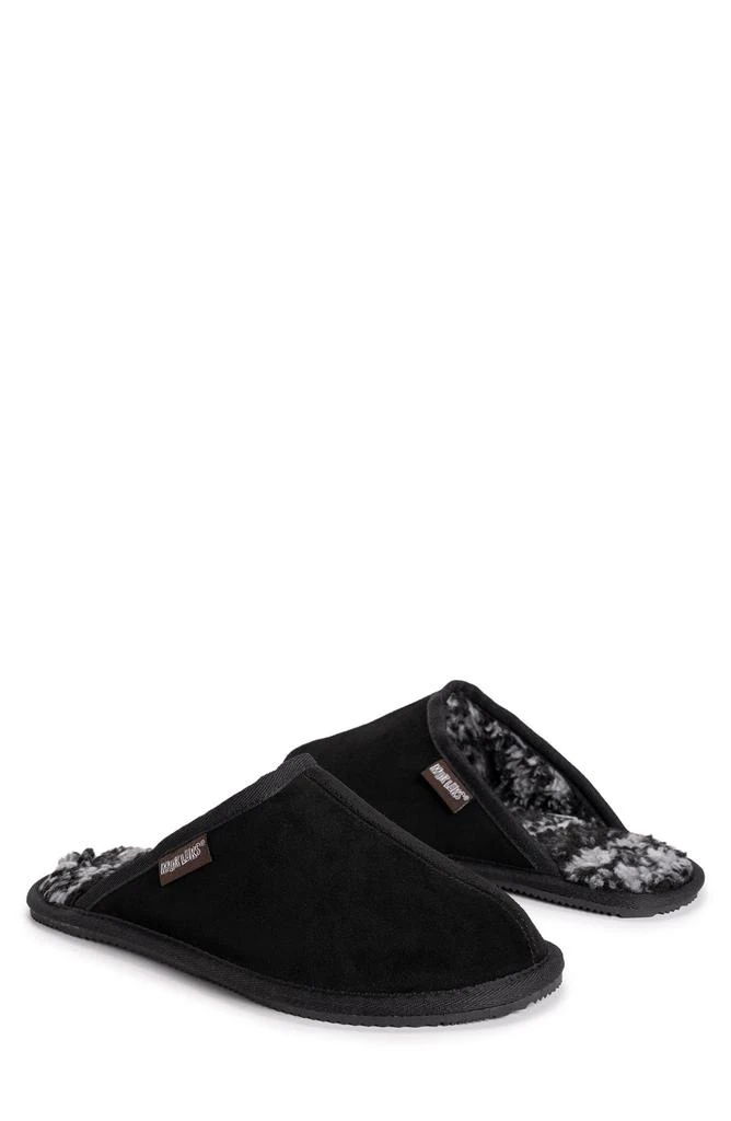 MUK LUKS Dave Faux Shearling Lined Suede Slipper 7