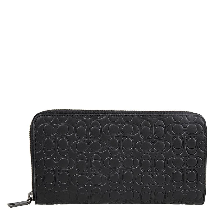 Coach Coach Black Men's Travel Wallet In Signature Leather 1