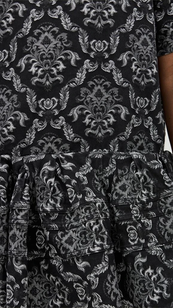Marques Almeida Brocade Denim T-shirt Dress with Big Flounce 5