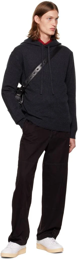 Joseph Gray Soft Wool Hoodie 4
