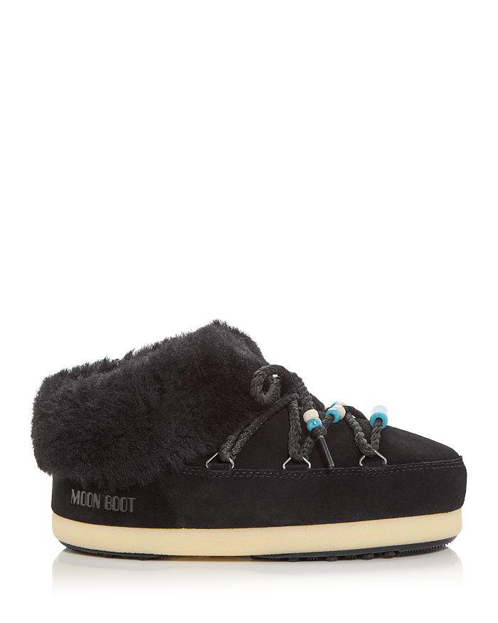 Moon Boot Women's Beaded Shearling Mule Booties