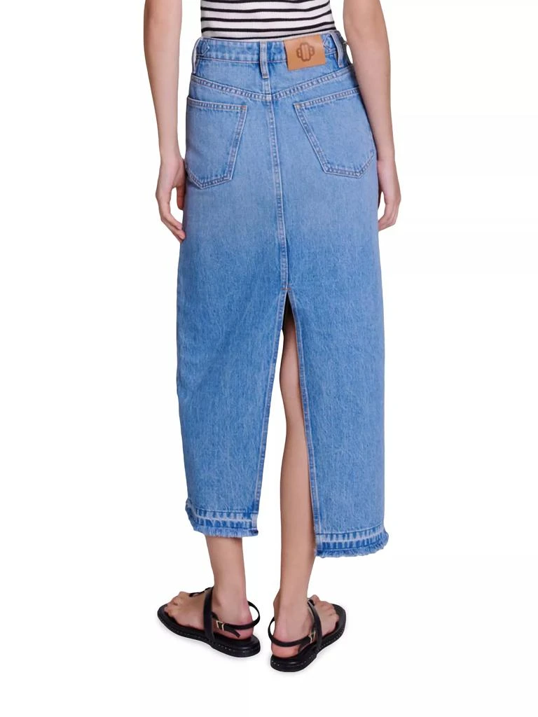 Maje Long Denim Skirt 3