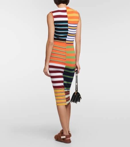 Marni Striped wool midi dress 3