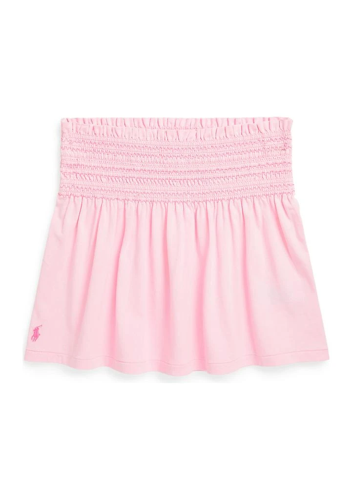Ralph Lauren Girls 7-16 Smocked Cotton Jersey Skirt