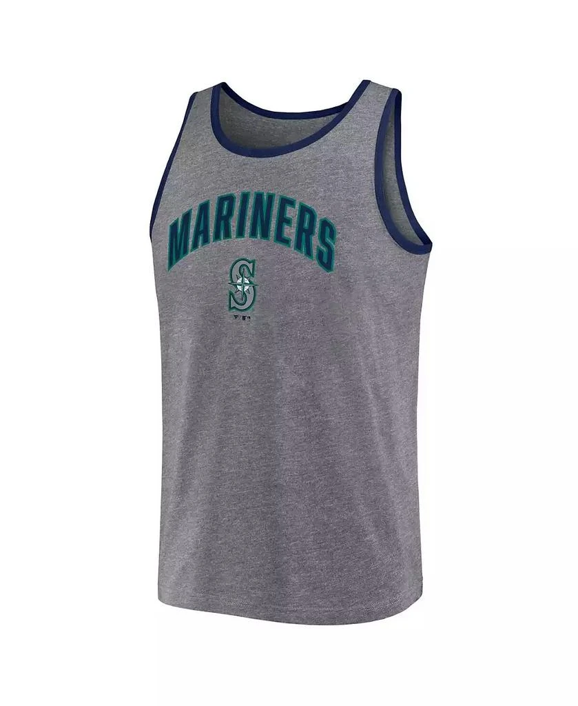 Fanatics Men's  Heather Gray Seattle Mariners Primary Tank Top 3