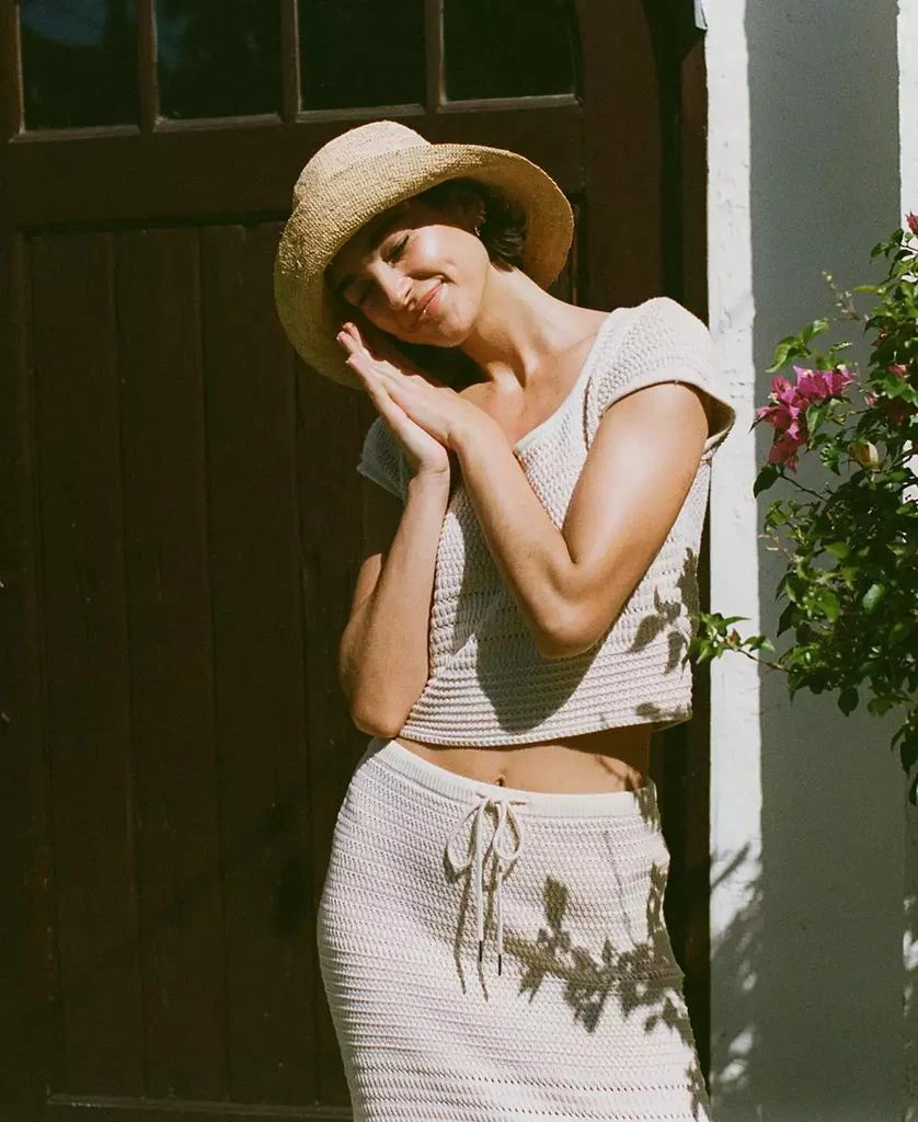 French Connection Women's Nellis Cotton Collage Short Sleeve Top 11