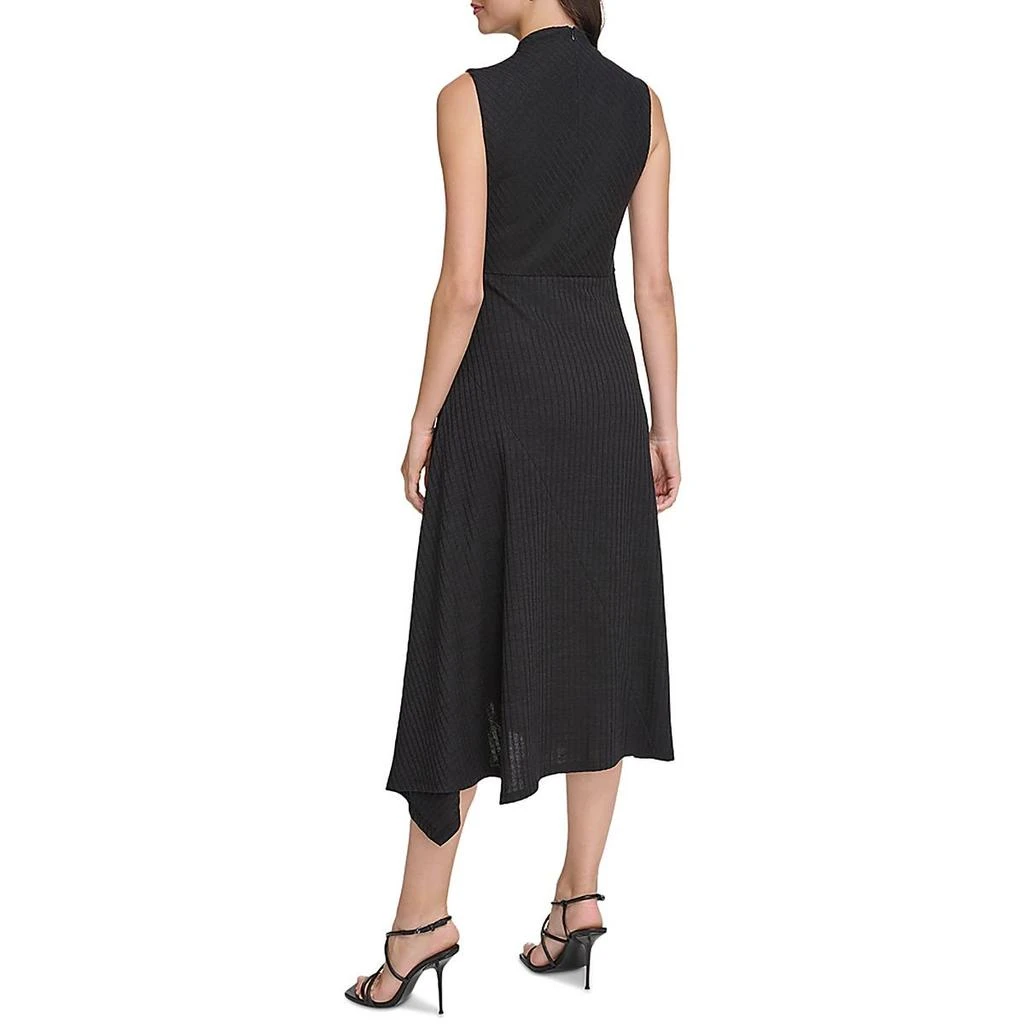 DKNY Womens Asymmetrical Sleeveless Sheath Dress 2