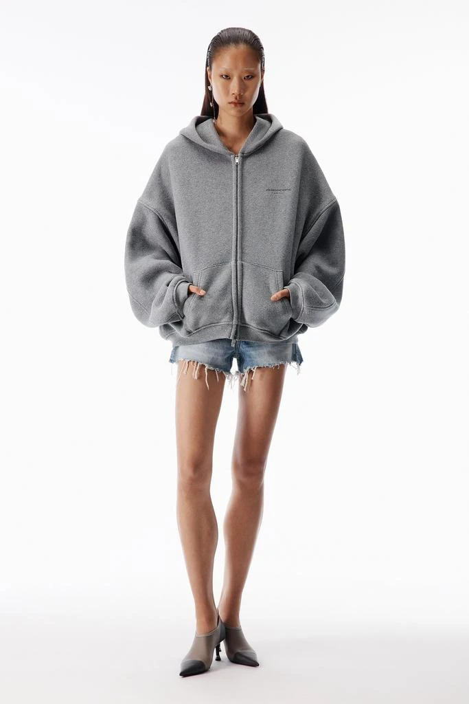 Alexander Wang Crystal Zip-Up Hoodie 5