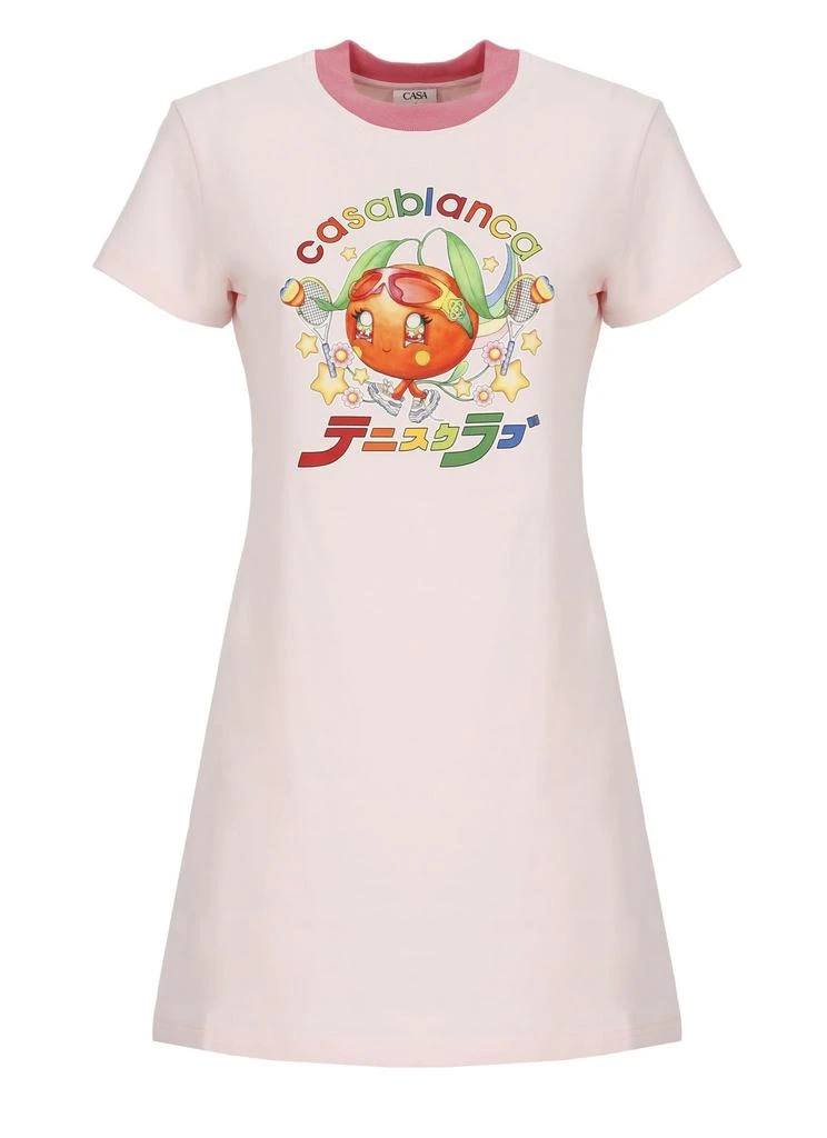 Casablanca Casablanca Mascot Print T-Shirt Dress