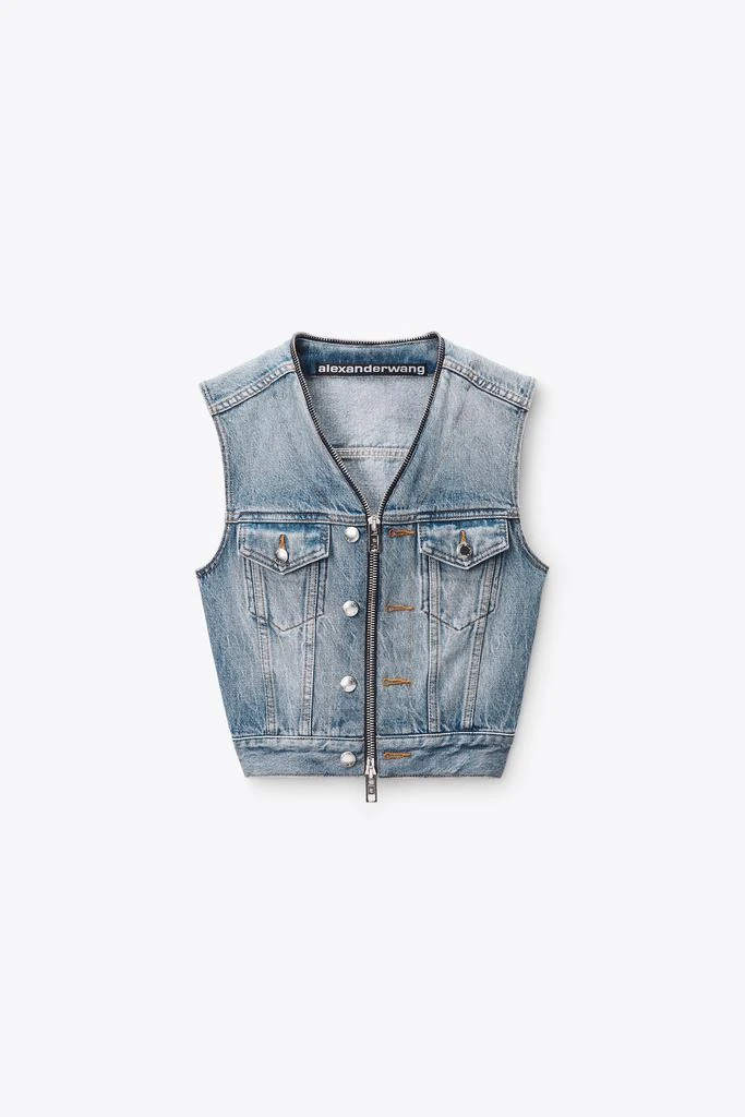 Alexander Wang Dipped V Trucker Vest 2