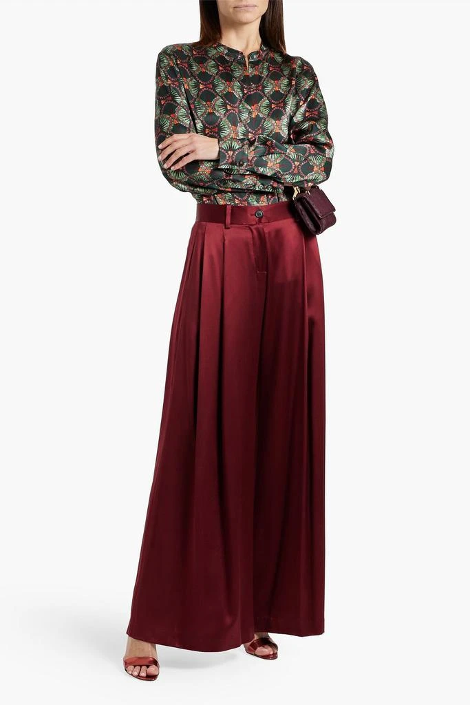 Saloni Bobbi printed silk-satin blouse 2
