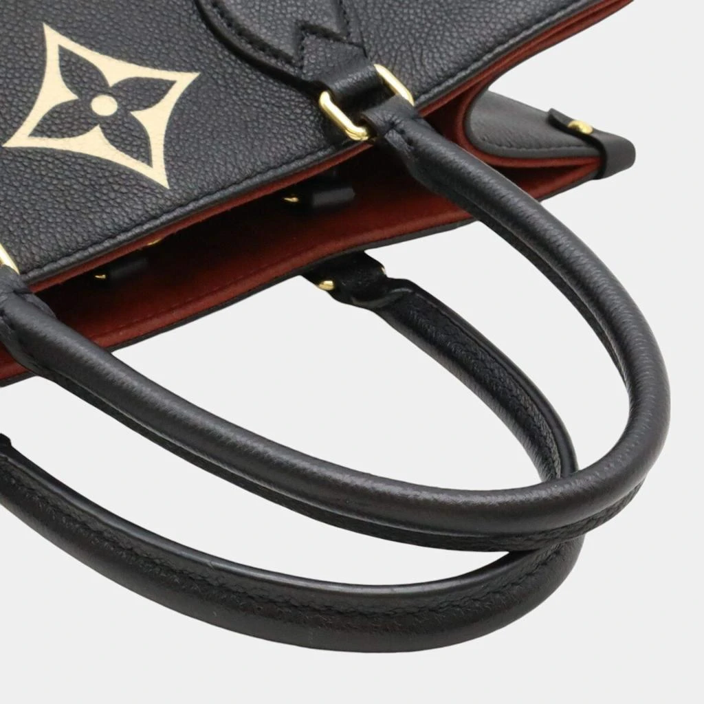 Louis Vuitton Louis Vuitton Black Beige Monogram Empreinte On the Go MM Tote Bag 5