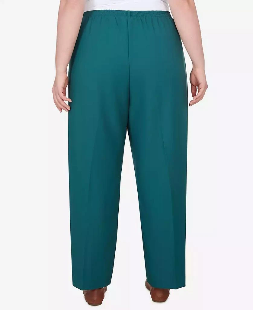 Alfred Dunner Plus Size Classic Accord Elastic Waist Short Length Pant 3