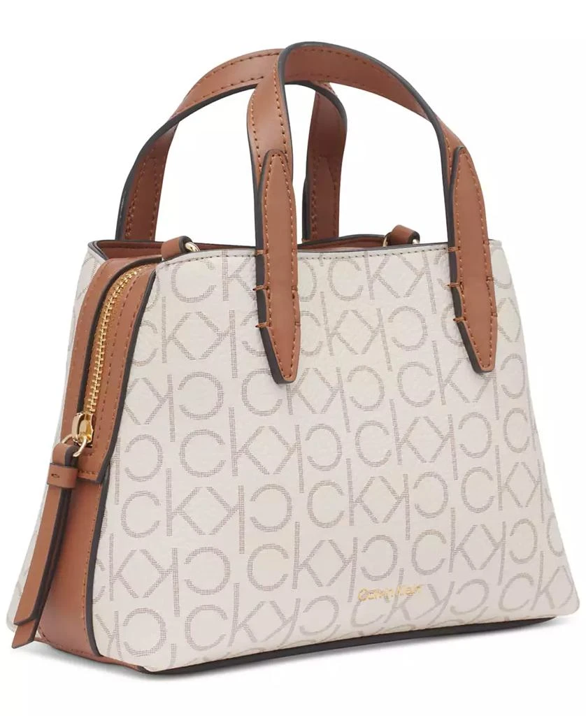 Calvin Klein Millie Signature Triple Compartment Crossbody with Zippered Coin Pouch 4