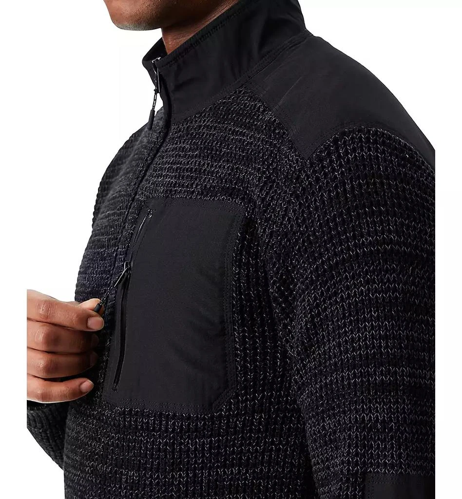 BASS OUTDOOR Men's Quarter-Zip Long Sleeve Pullover Patch Sweater 4