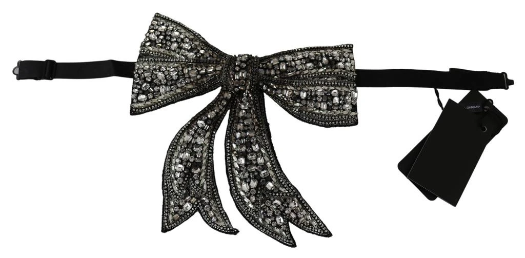 Dolce 
Gabbana Tone 100% Silk Crystal Embellished Women Women
s Bowtie