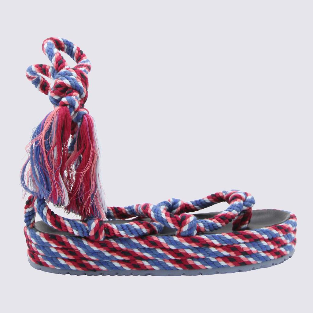Isabel Marant Isabel Marant Blue And Pink Rope Erol Sandals