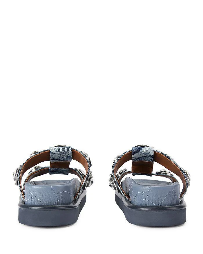 Kurt Geiger Women's Orson Embellished Platform Slide Sandals 5