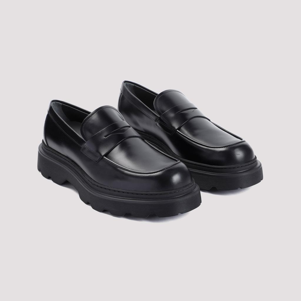 【関税＆送料込み】Tod'S Black Leather Loafers Woman BLACK Loafers in Leather XXW08D0EU50SHA35MB999 | Tods