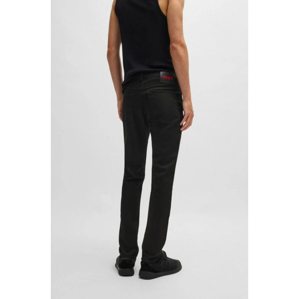 Hugo Boss Extra-slim-fit jeans in ultra-black stretch denim 4