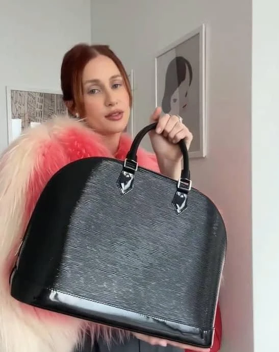 Louis Vuitton Louis Vuitton Black Epi Leather Alma PM Bag 2