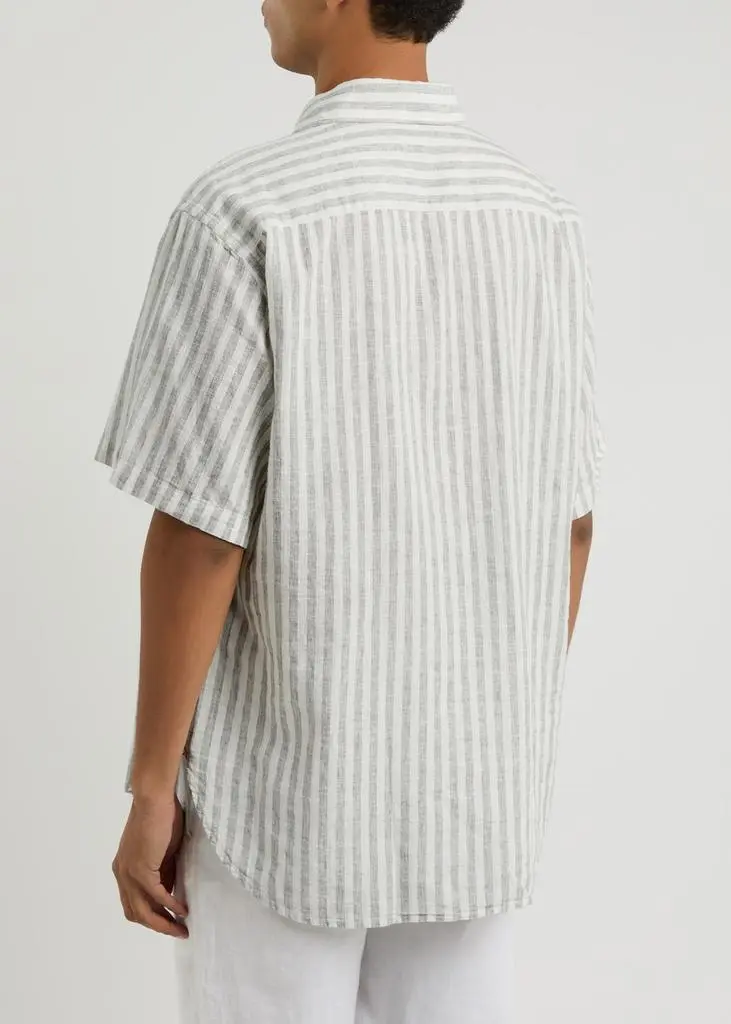 Oliver Spencer Atlanta striped woven shirt 3