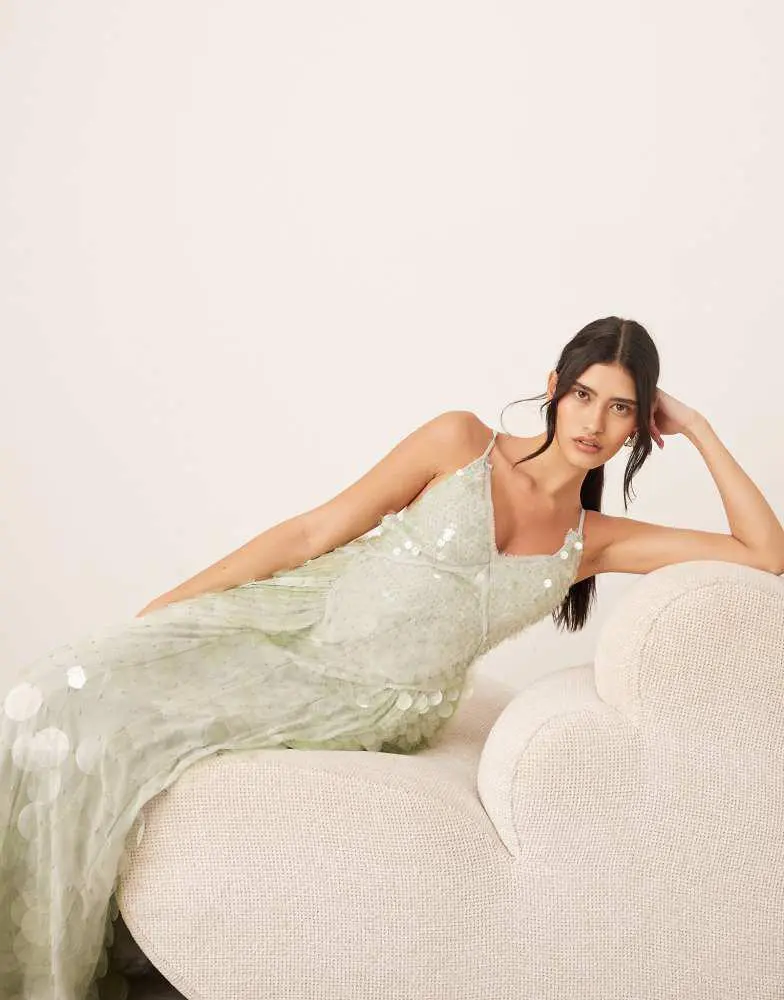 ARRANGE embellished sequin cami midi dress with full skirt in seafoam green On Sale Now with Up to 16% Off | Discover Exclusive Deals & Savings at BeyondStyle Authentic ARRANGE ARRANGE embellished sequin cami midi dress with full skirt in seafoam green On Sale Now with Up to 16% Off | Discover Exclusive Deals & Savings at BeyondStyle Authentic ARRANGE
