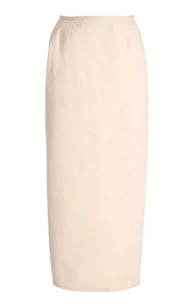 DELPOZO DELPOZO - Exclusive Architectural Cotton Maxi Skirt - White - FR 36 - Moda Operandi 1