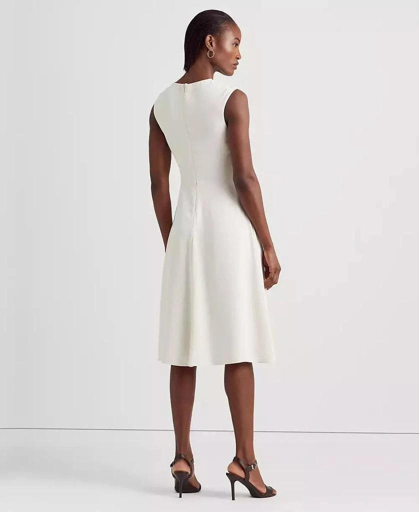 Ralph Lauren Women's Faux-Leather-Buckle A-Line Dress 2