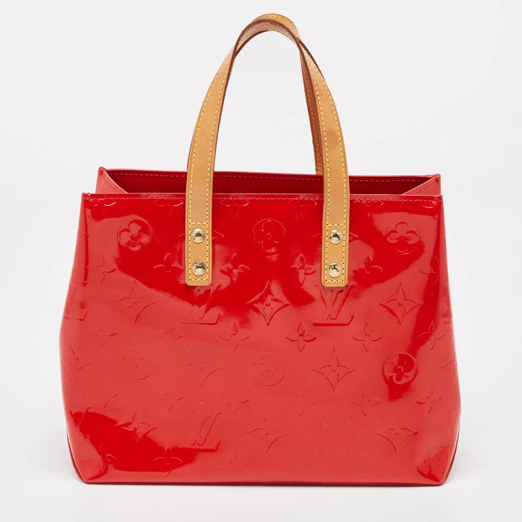 Louis Vuitton Louis Vuitton Red Monogram Vernis Reade PM Bag 4
