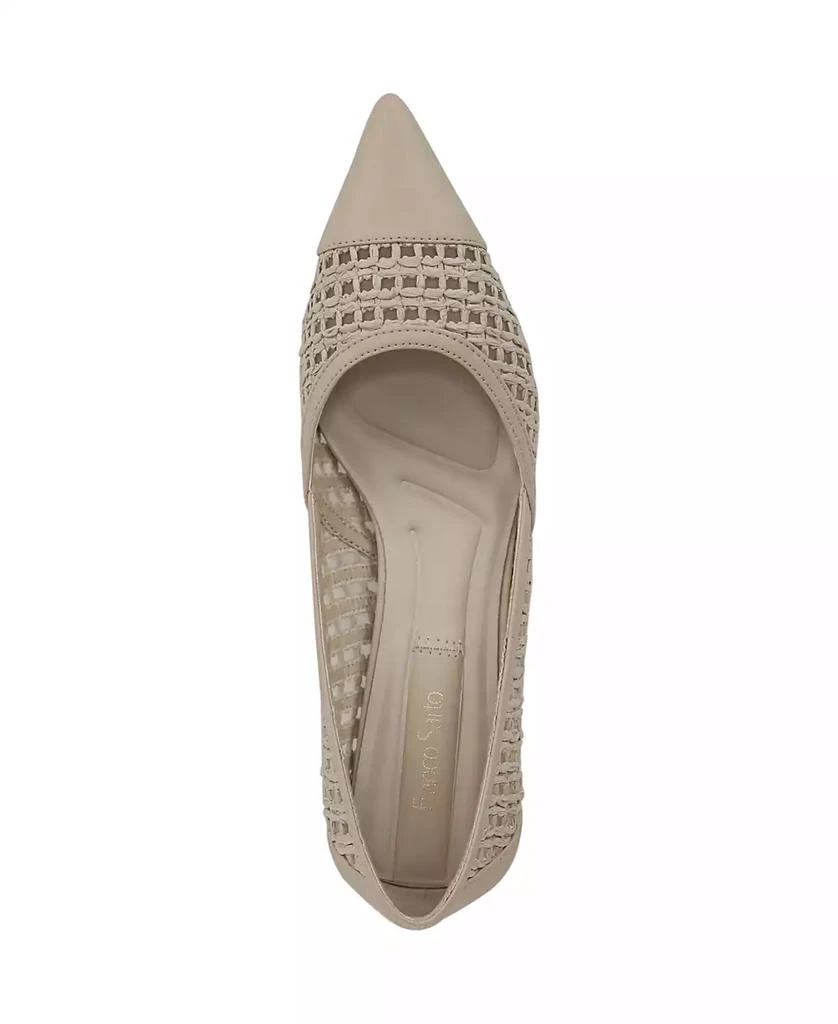 Franco Sarto Women's Darcy Pointed Toe Kitten Heel Pumps 5