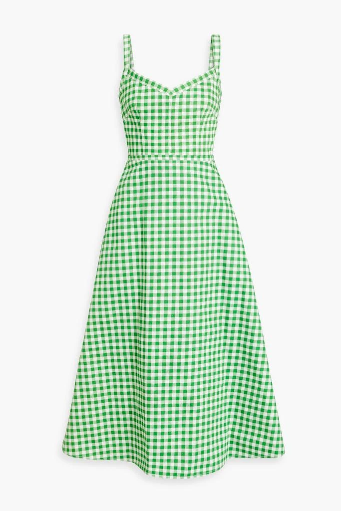Emilia Wickstead Elvita gingham cotton-twill midi dress 1