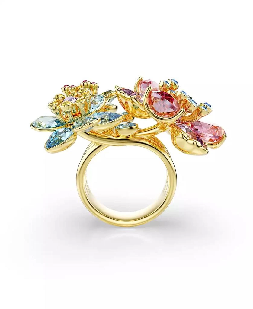 Swarovski Idyllia Gold-Tone Plated Flower Ring 2