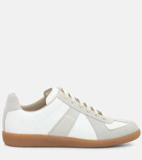 Maison Margiela Replica leather and suede sneakers 5