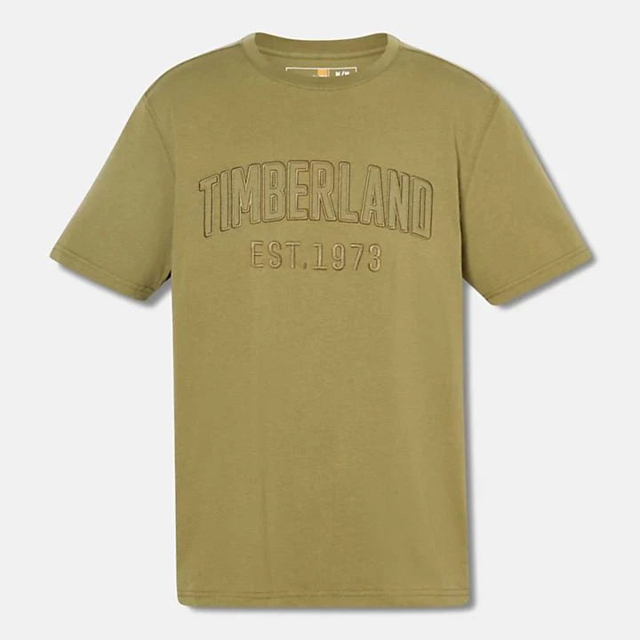 Timberland Modern Wash Brand Carrier Tee for Men in Dark Green 6