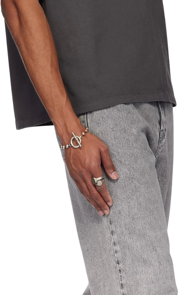 Title of Work Silver Large Toggle Bracelet 3