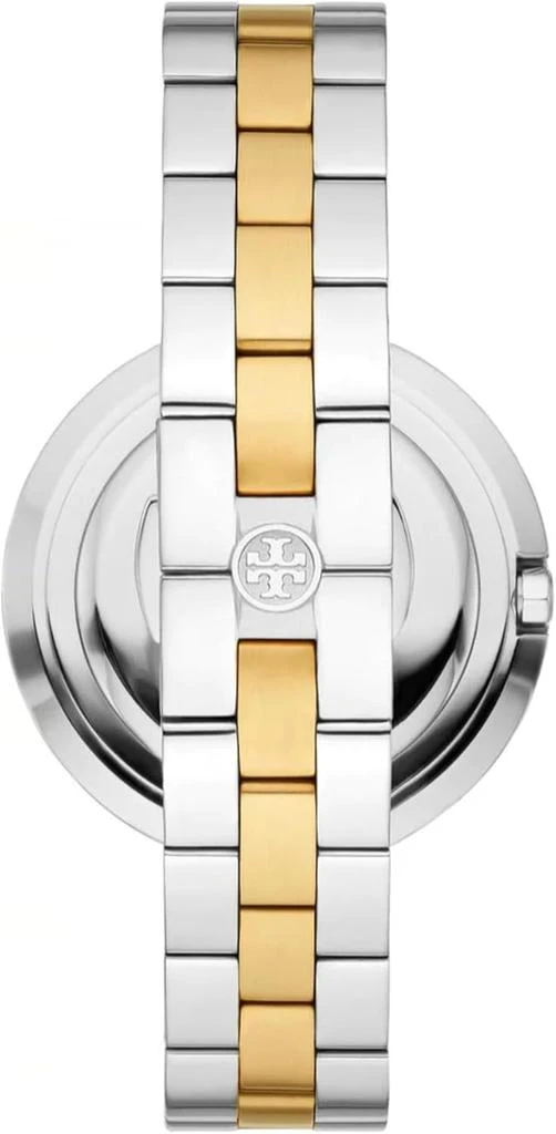 undefined Tory Burch Miller Womens Two-Tone Dress Watch, White Gold Dial, Stainless Steel 3