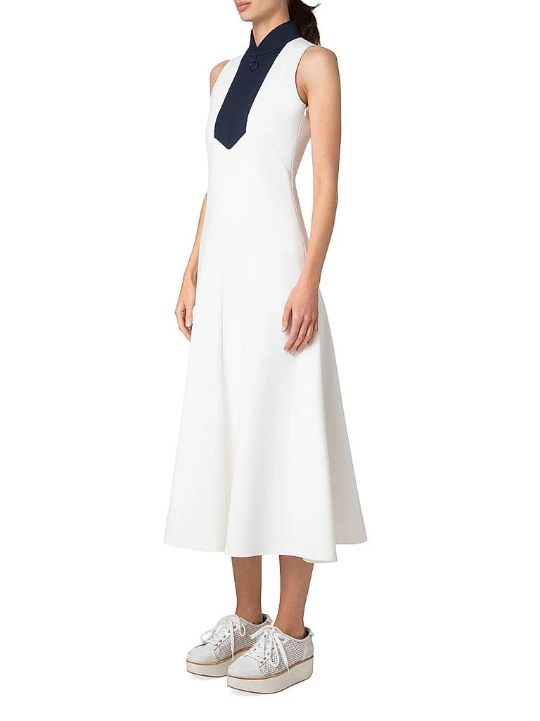 Akris Jersey Mockneck Sleeveless Midi-Dress 5
