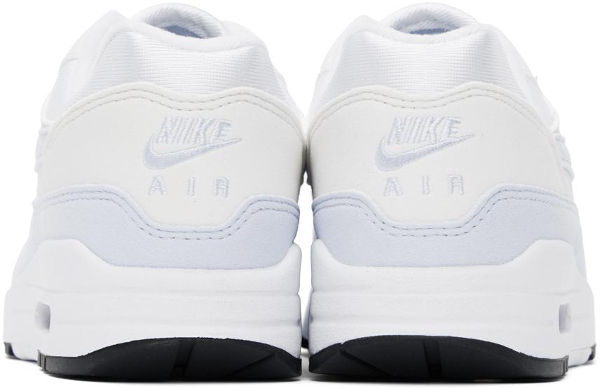 Nike White & Blue Air Max 1 Sneakers