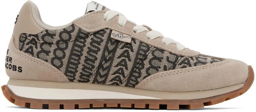 Marc Jacobs Beige 'The Monogram Jogger' Sneakers 1