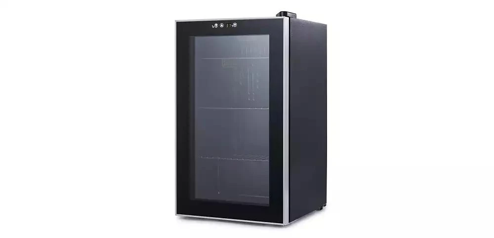 Black & Decker 2.4 Cu. Ft. Beverage Cooler with Double Pane Glass Door Drink Fridge with 76-Can Capacity 1