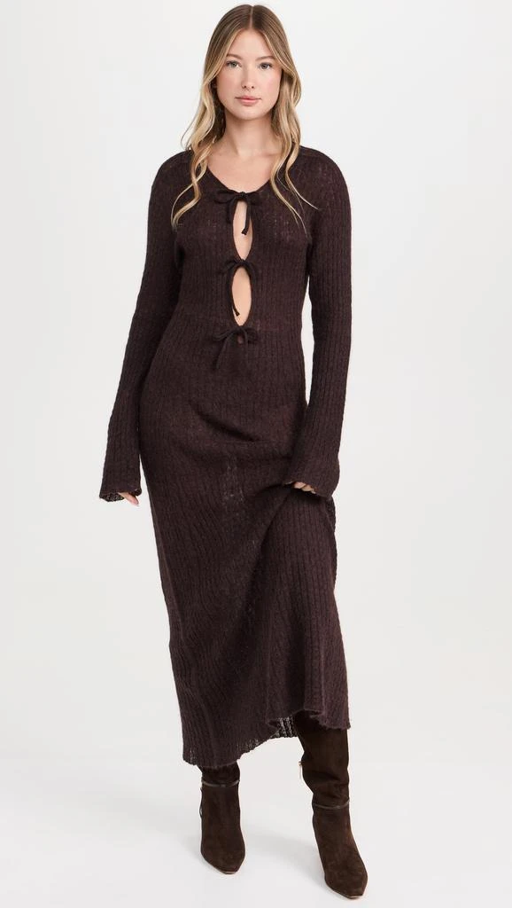 ALOHAS Triza Brown Maxi Dress 1