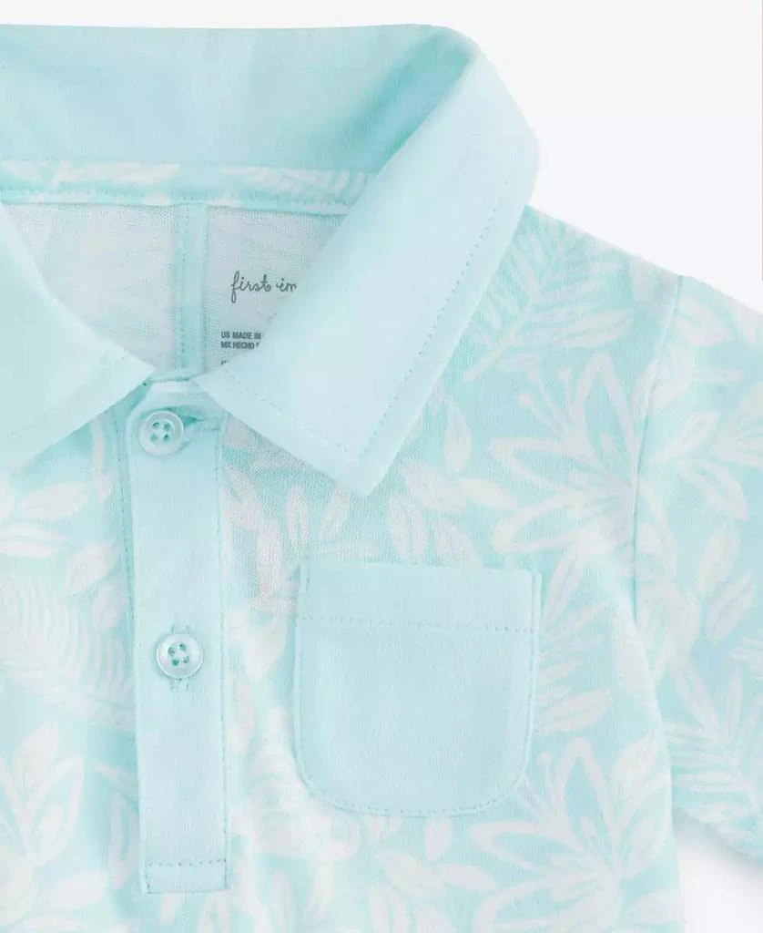 First Impressions Baby Boys Collared Printed Sunsuit, Exclusively at Macy's 3