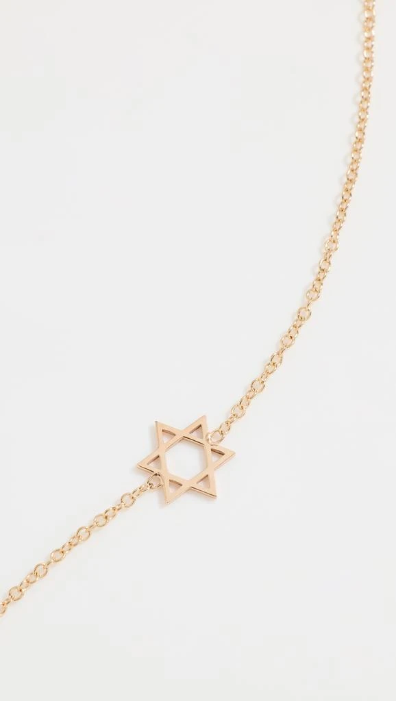 Zoe Chicco 14k Gold Midi Bitty Star of David Bracelet 4